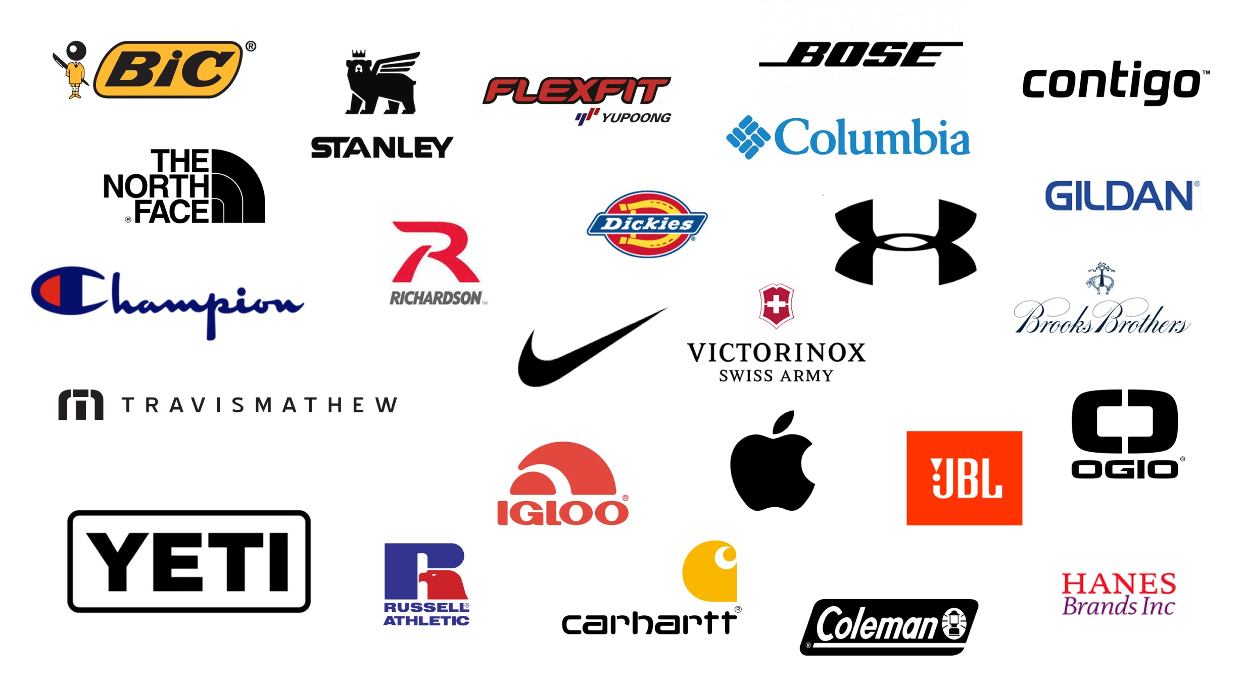 Selection of promotional product brands sourced by TMP